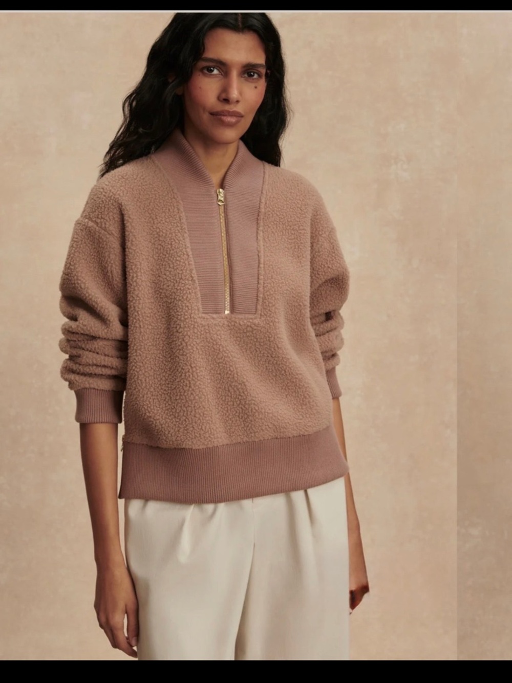 Varley-Mumford Half-Zip Fleece- Ginger Snap